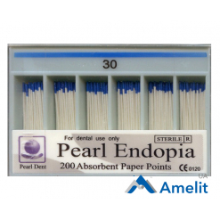 Штифти паперові 0.2 кон., №30 (Pearl Dent), 200 шт./пак.